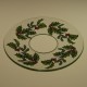 Bobeches - Glass Drip Catchers With Holly & Mistletoe Motif